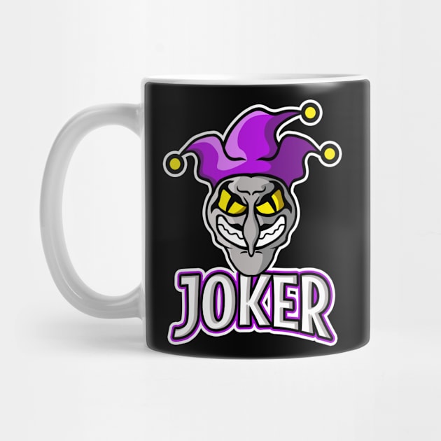 Evil Joker E-Sports Mascot by Foxxy Merch